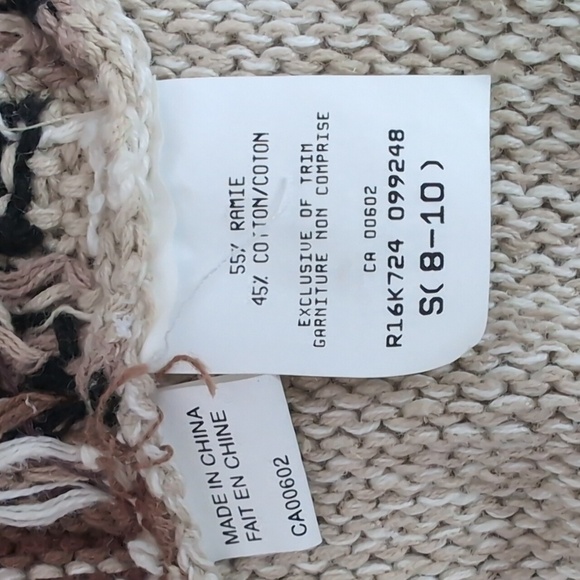 Koret Woman's Knitted Safari Animal Design Button Down Vest,Size S(8-10). - Picture 7 of 10